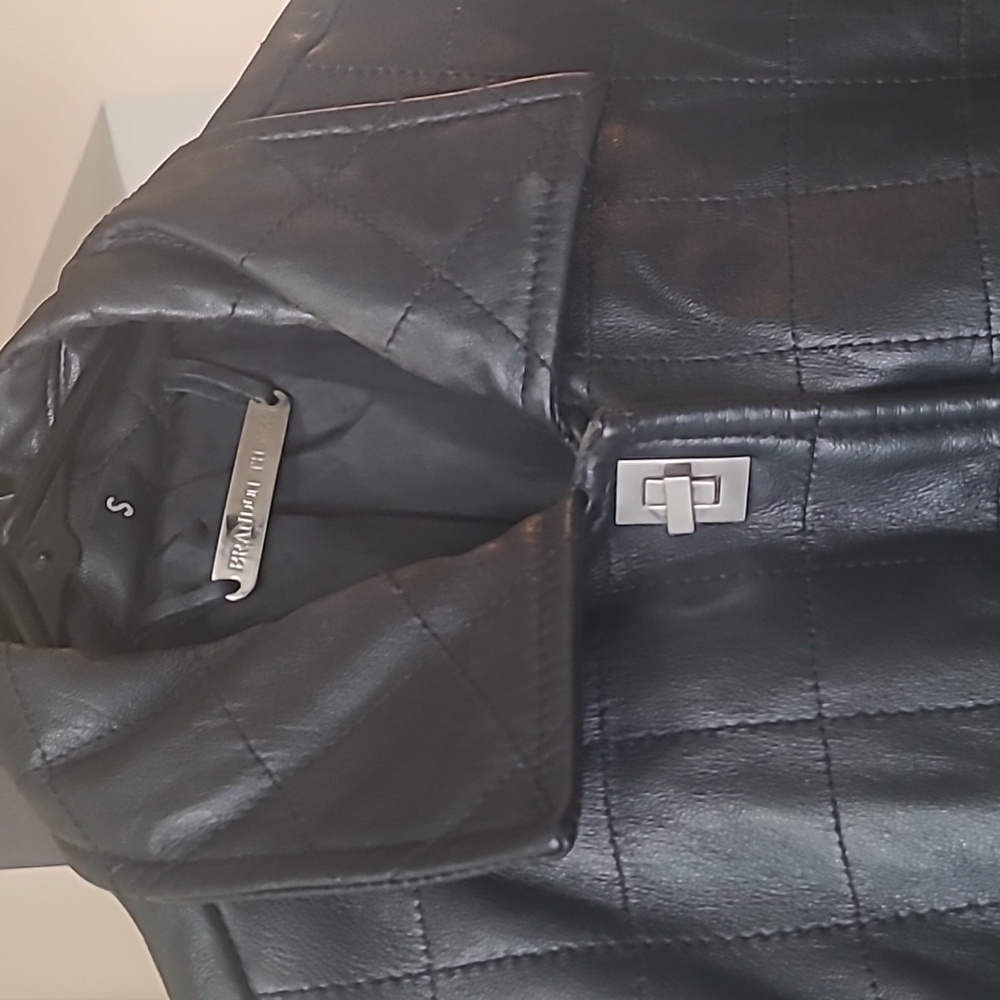 Vintage Brandon Thomas Vintage Quilted Leather Coat - Picture 3 of 6